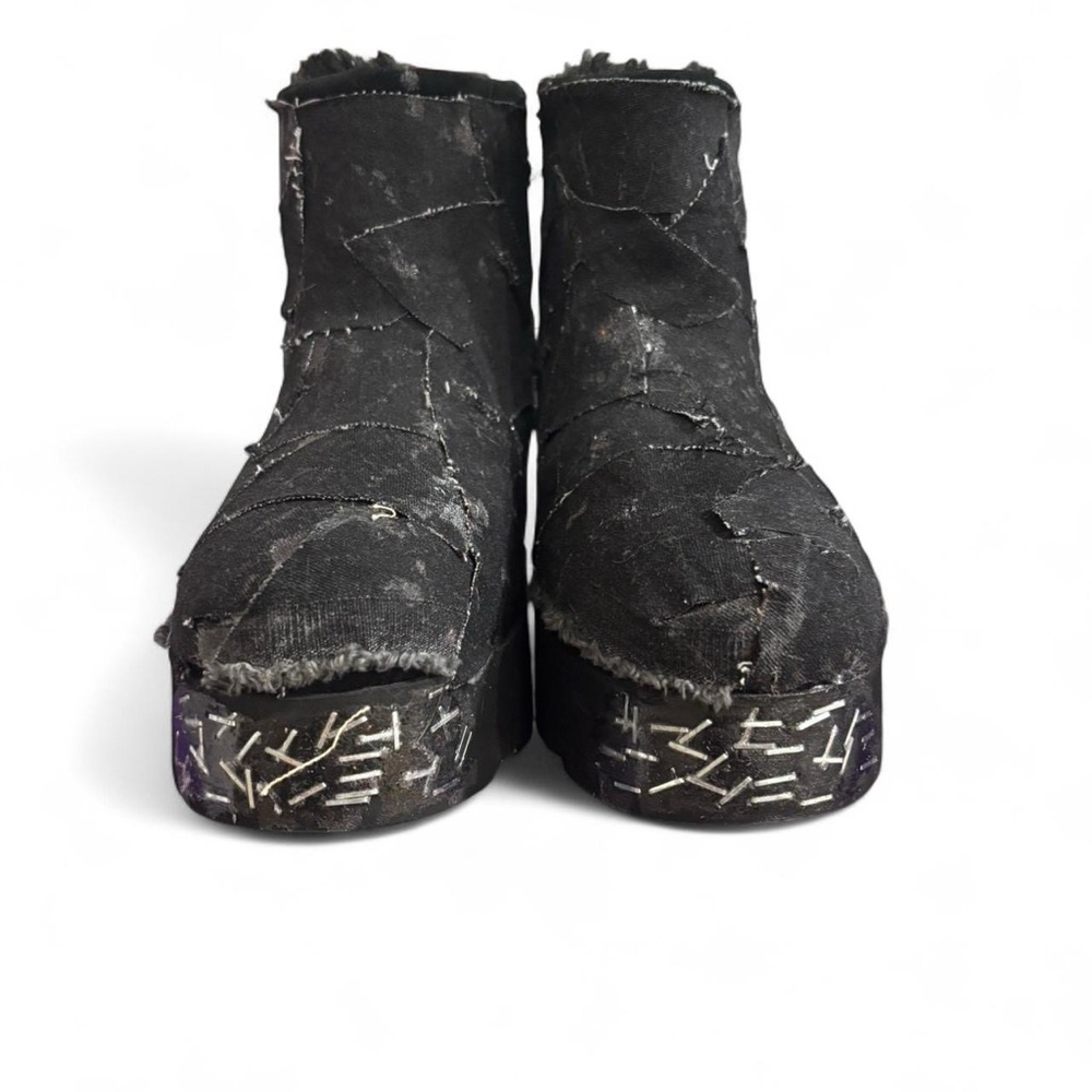 Black Platform Ankle Boots by RatchetWitch